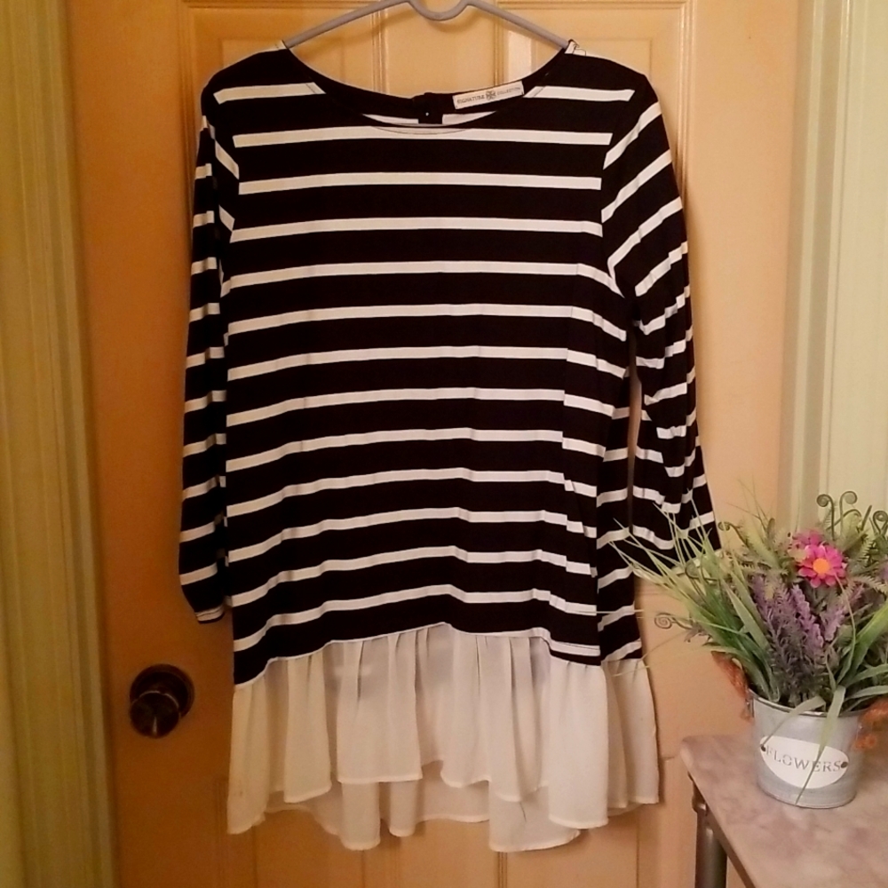 VINTAGE SHIRT TOP WITH SKIRT